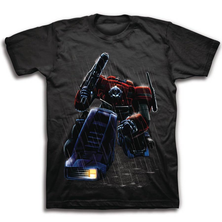 Transformers Dark Rain Optimus T-Shirt Large