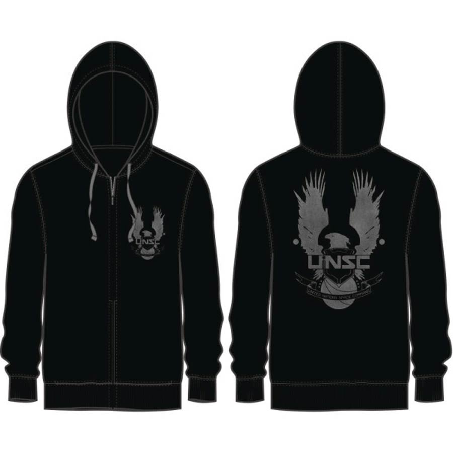 Halo UNSC Logo Zip-Up Hoodie Medium