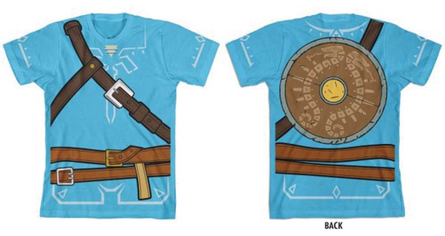 Legend Of Zelda Breath Of The Wild Link Cosplay Youth T-Shirt Large