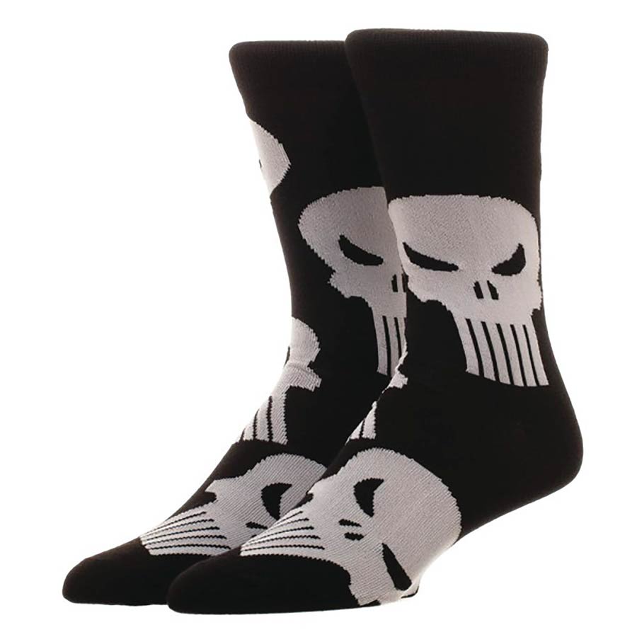 Marvel Punisher All-Over-Print Crew Socks