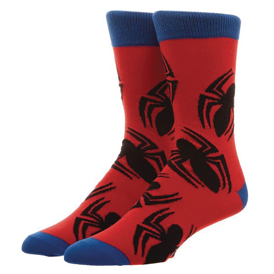 Marvel Spider-Man All-Over-Print Crew Socks