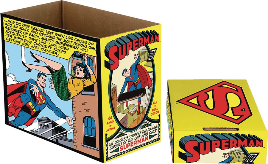 Superman Comic Panel Short Comic Storage Box 5-Pack