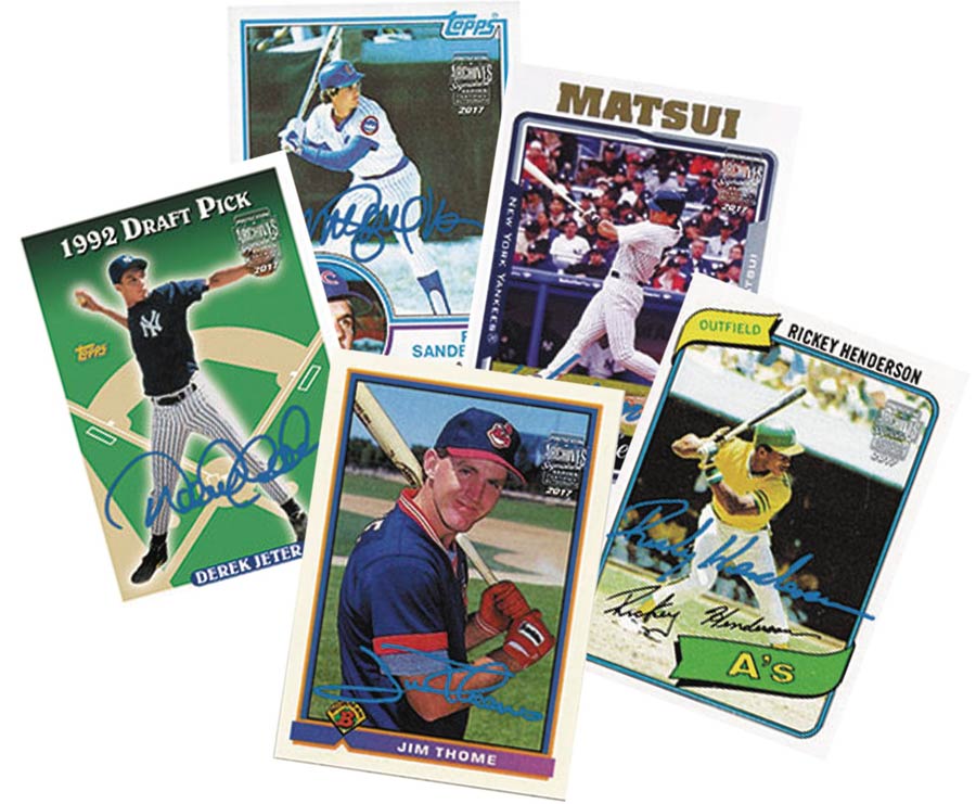 Topps 2017 Archives Signature Series Baseball Postseason Trading Cards Box