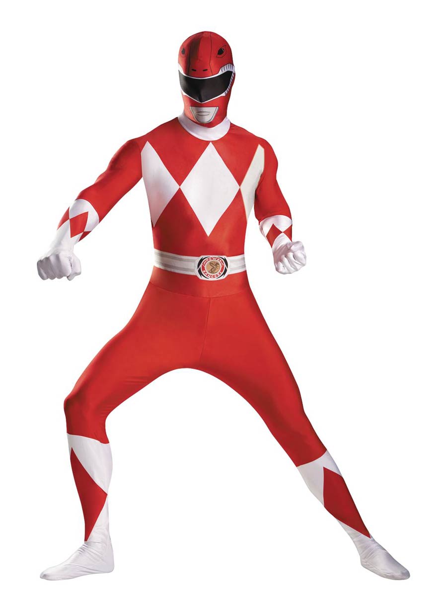 Mighty Morphin Power Rangers Red Ranger Super-Suit Costume Adult Plus