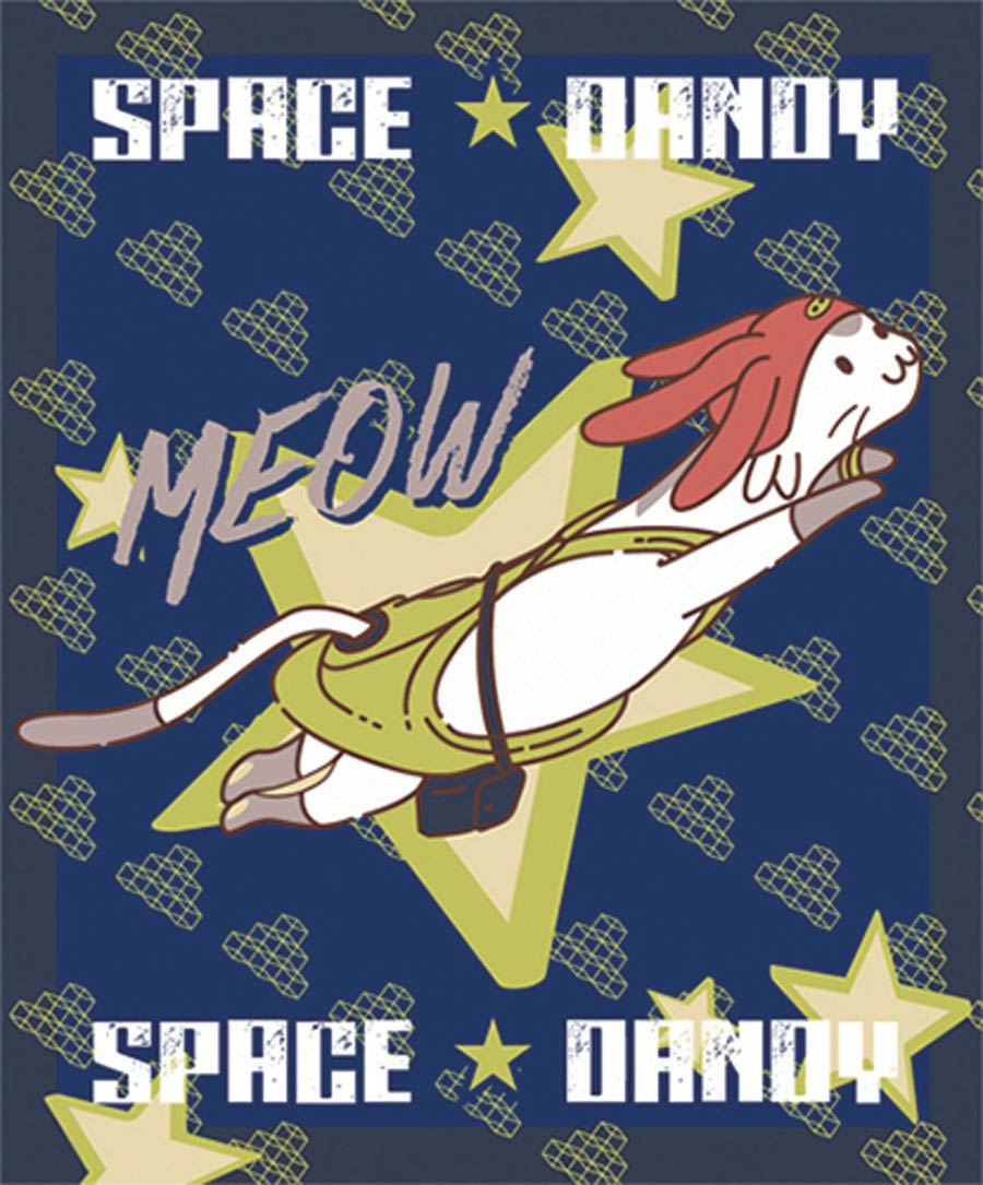 Space Dandy Meow Sublimation Throw Blanket
