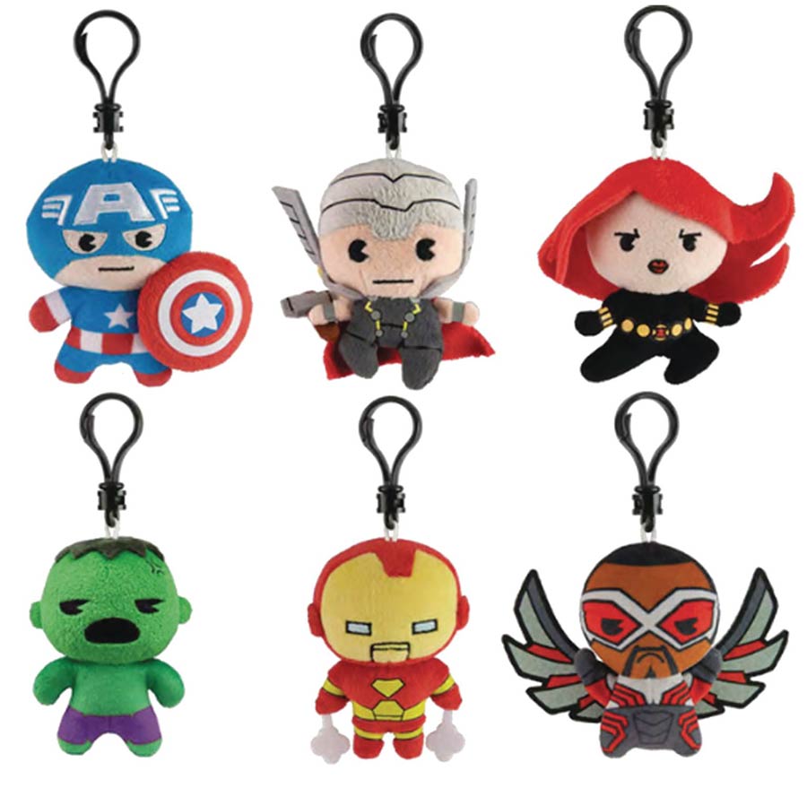Marvel Universe Plush Clip Blind Mystery Box 24-Piece Display