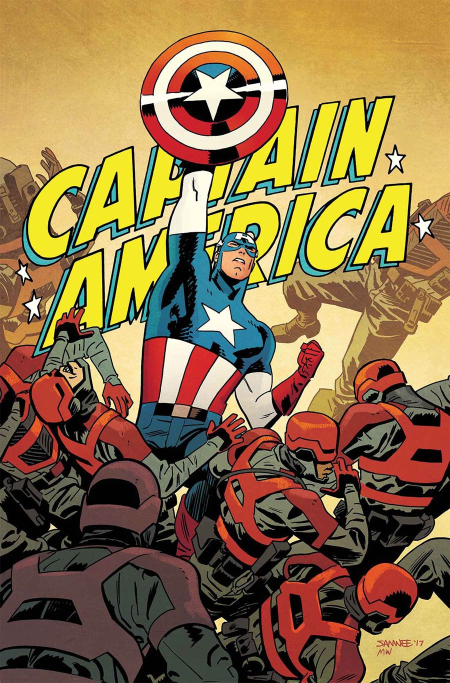 Captain America Vol 8 #695 By Chris Samnee Poster