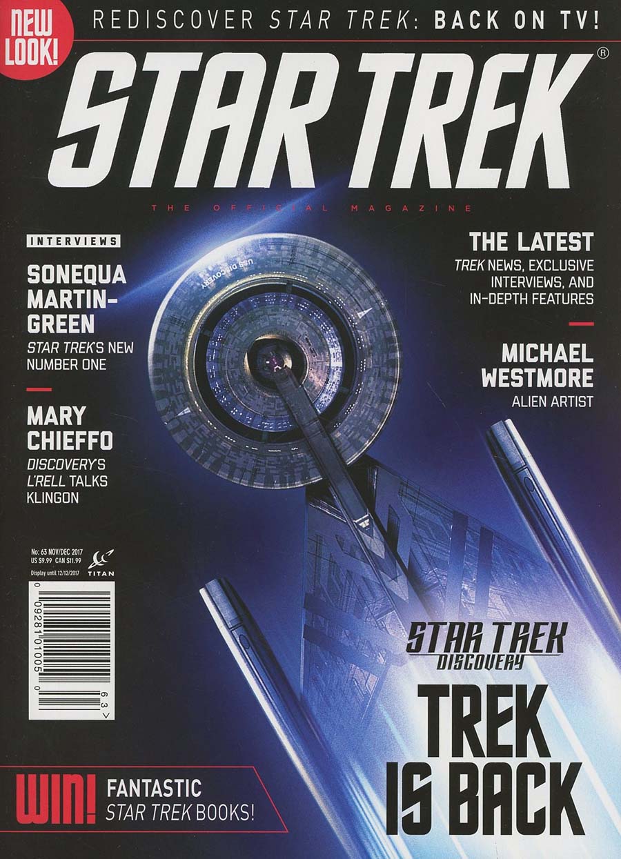 Star Trek Magazine #63 November / December 2017 Newsstand Edition