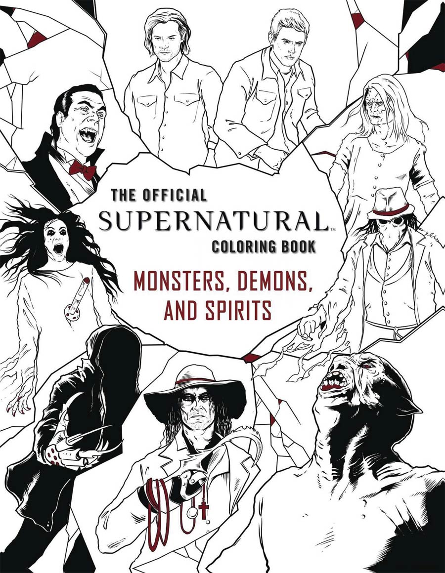 Official Supernatural Coloring Book Monsters Demons And Spirits SC