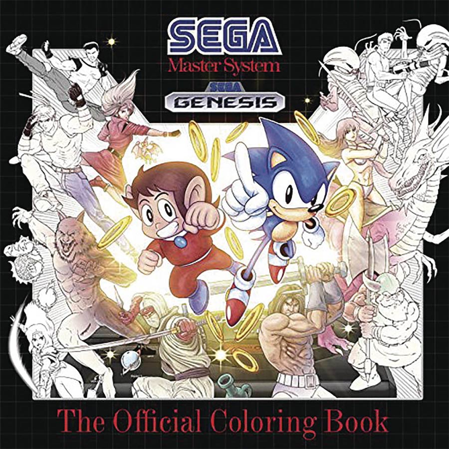 Sega Official Coloring Book SC