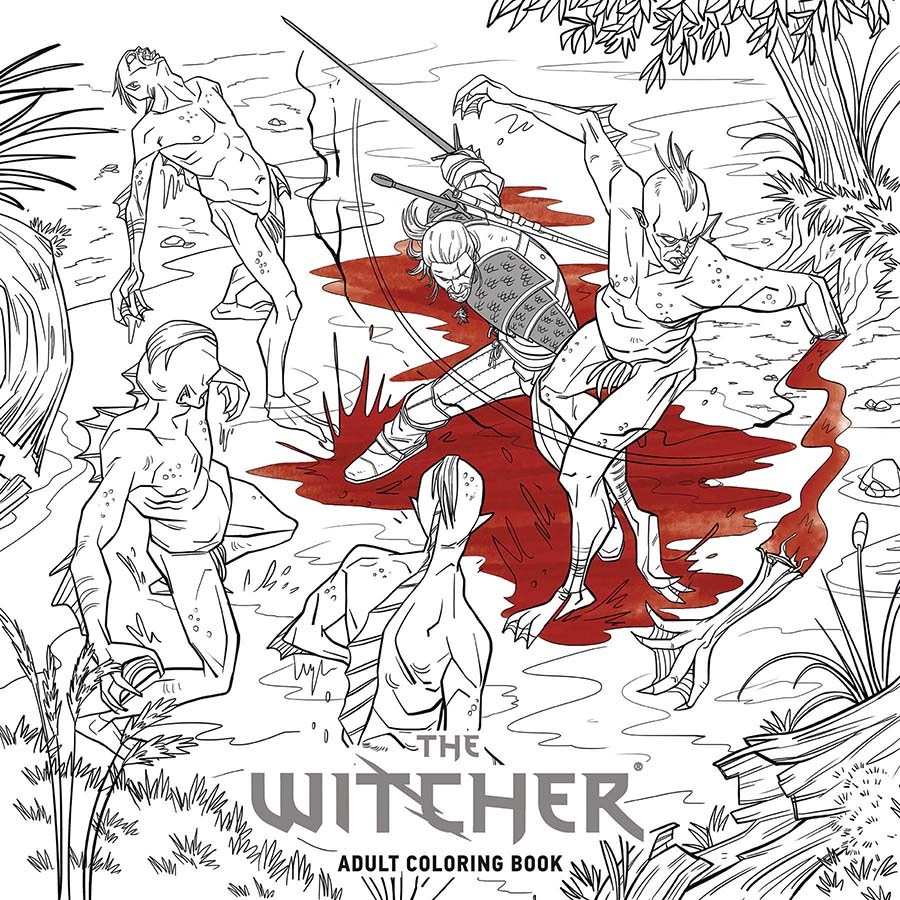 Witcher Adult Coloring Book TP