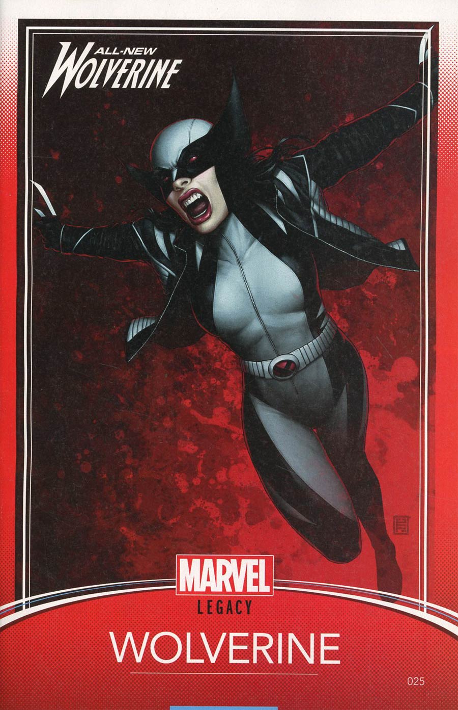 All-New Wolverine #25 Cover C Variant John Tyler Christopher Trading Card Cover (Marvel Legacy Tie-In)