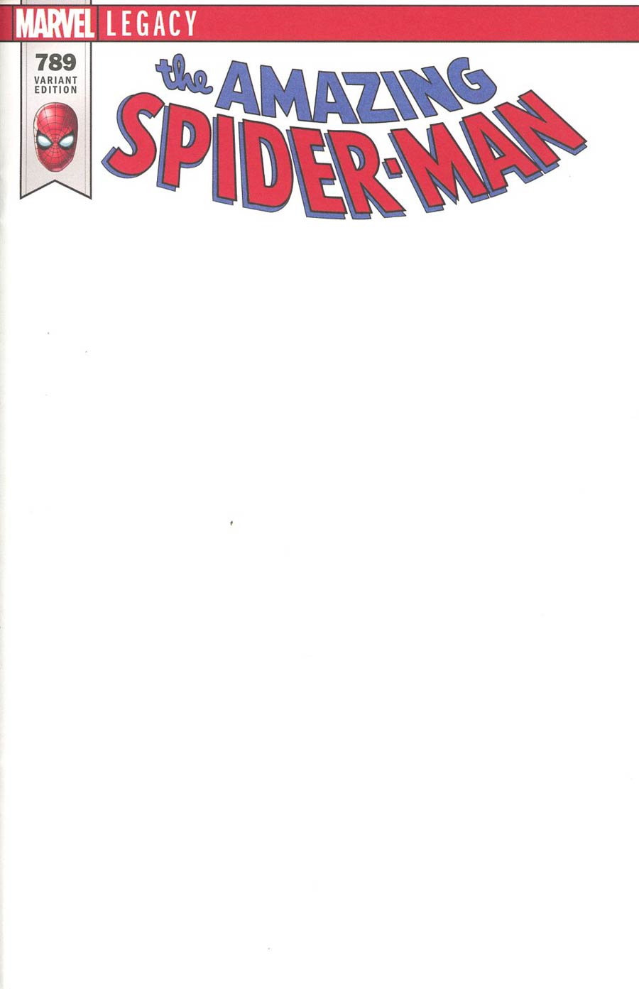 Amazing Spider-Man Vol 4 #789 Cover C Variant Blank Cover (Marvel Legacy Tie-In)