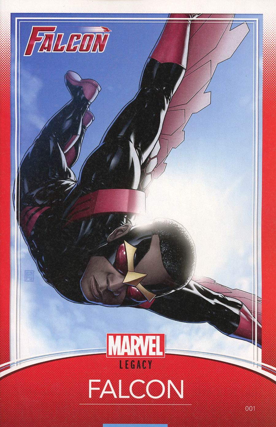 Falcon Vol 2 #1 Cover C Variant John Tyler Christopher Trading Card Cover (Marvel Legacy Tie-In)