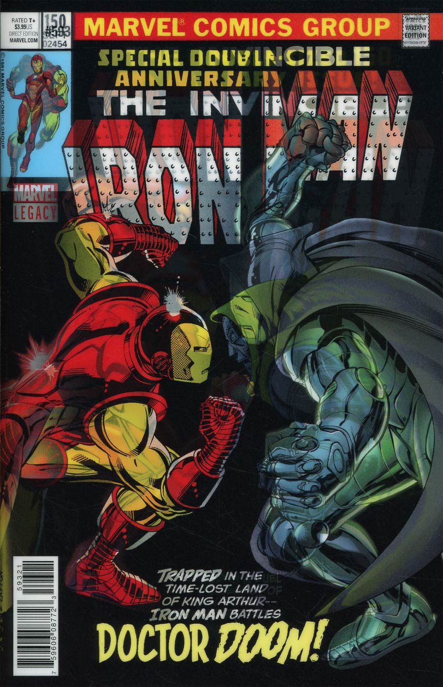 Invincible Iron Man Vol 3 #593 Cover B Variant Alan Davis Lenticular Homage Cover (Marvel Legacy Tie-In)