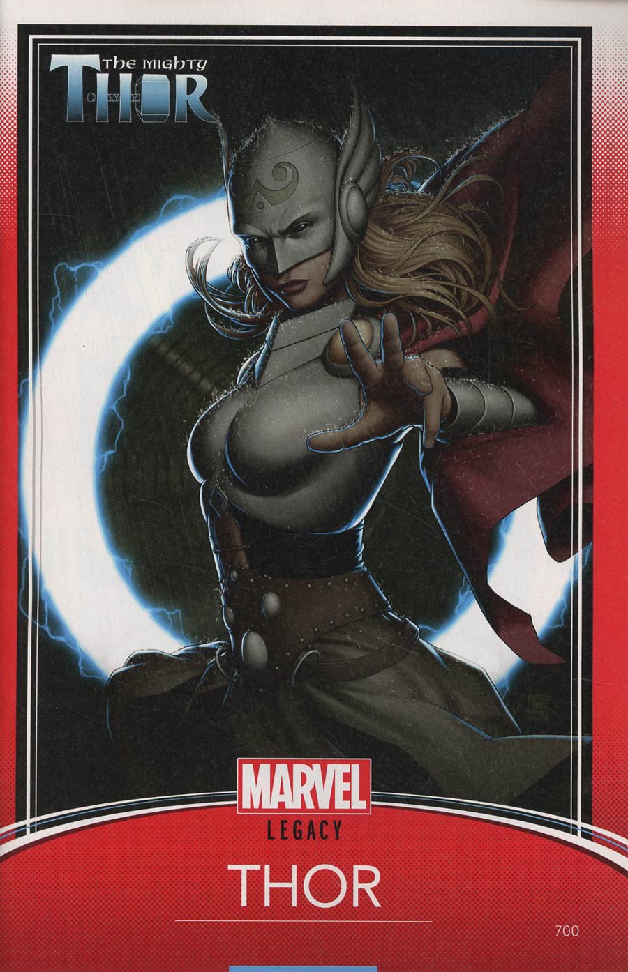 Mighty Thor Vol 2 #700 Cover C Variant John Tyler Christopher Trading Card Cover (Marvel Legacy Tie-In)