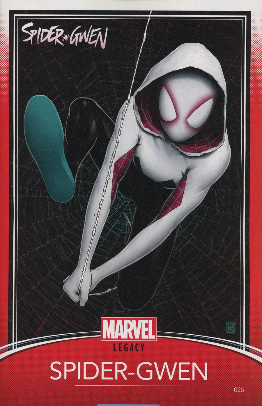 Spider-Gwen Vol 2 #25 Cover C Variant John Tyler Christopher Trading Card Cover (Marvel Legacy Tie-In)