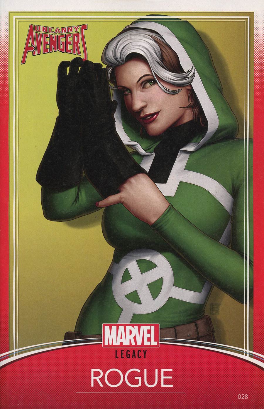 Uncanny Avengers Vol 3 #28 Cover C Variant John Tyler Christopher Trading Card Cover (Marvel Legacy Tie-In)