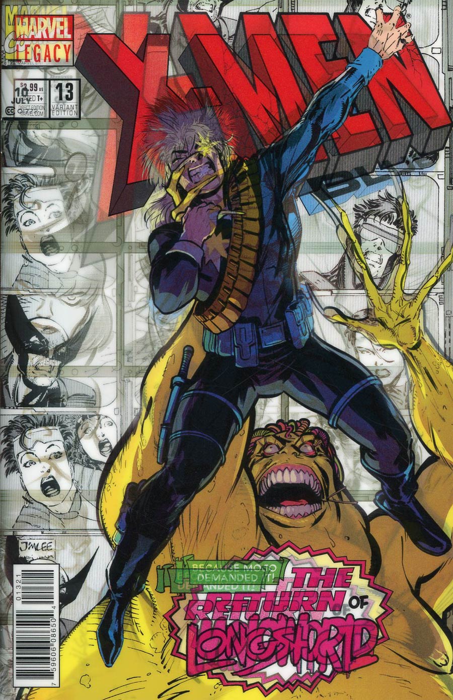 X-Men Blue #13 Cover B Variant David Lopez Lenticular Homage Cover (Mojo Worldwide Part 2)(Marvel Legacy Tie-In)