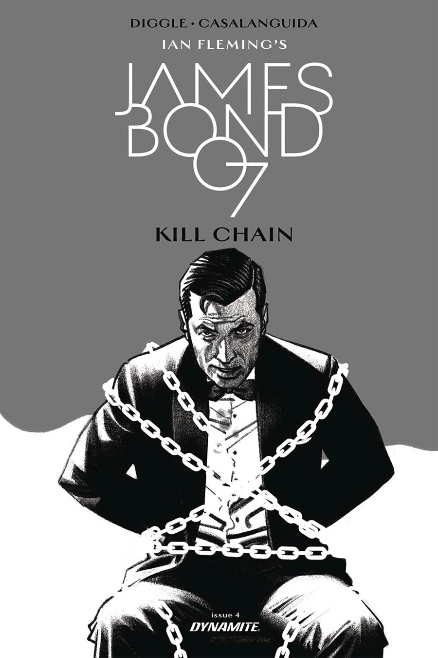 James Bond Kill Chain #4 Cover B Incentive Greg Smallwood Black & White Cover