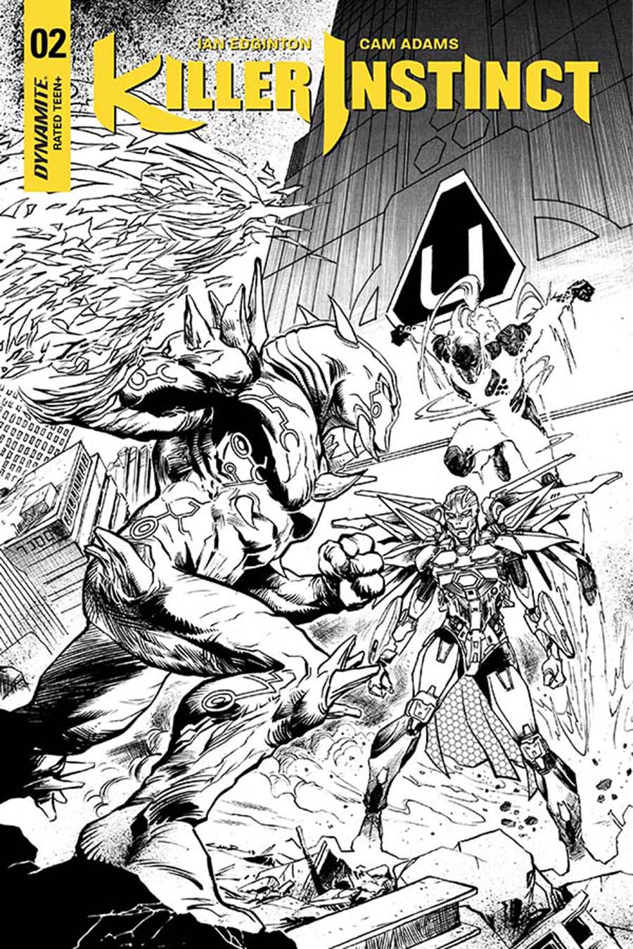 Killer Instinct Vol 2 #2 Cover G Incentive Yildiray Cinar Black & White Cover