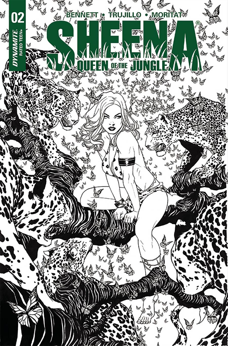 Sheena Vol 4 #2 Cover G Incentive Mike McKone Black & White Cover