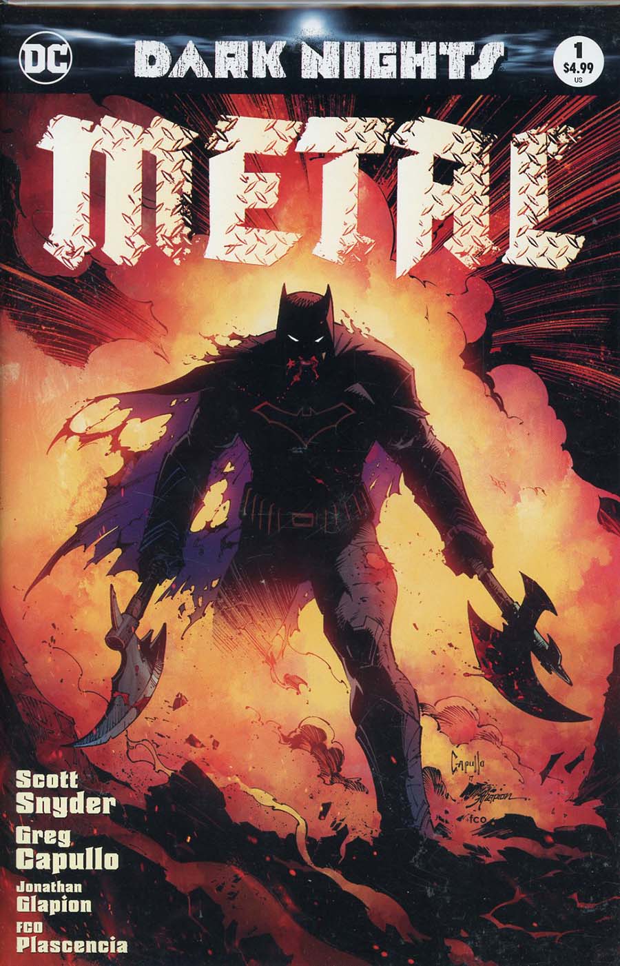 Dark Nights Metal #1 Cover J DF Rare Greg Capullo Variant Cover