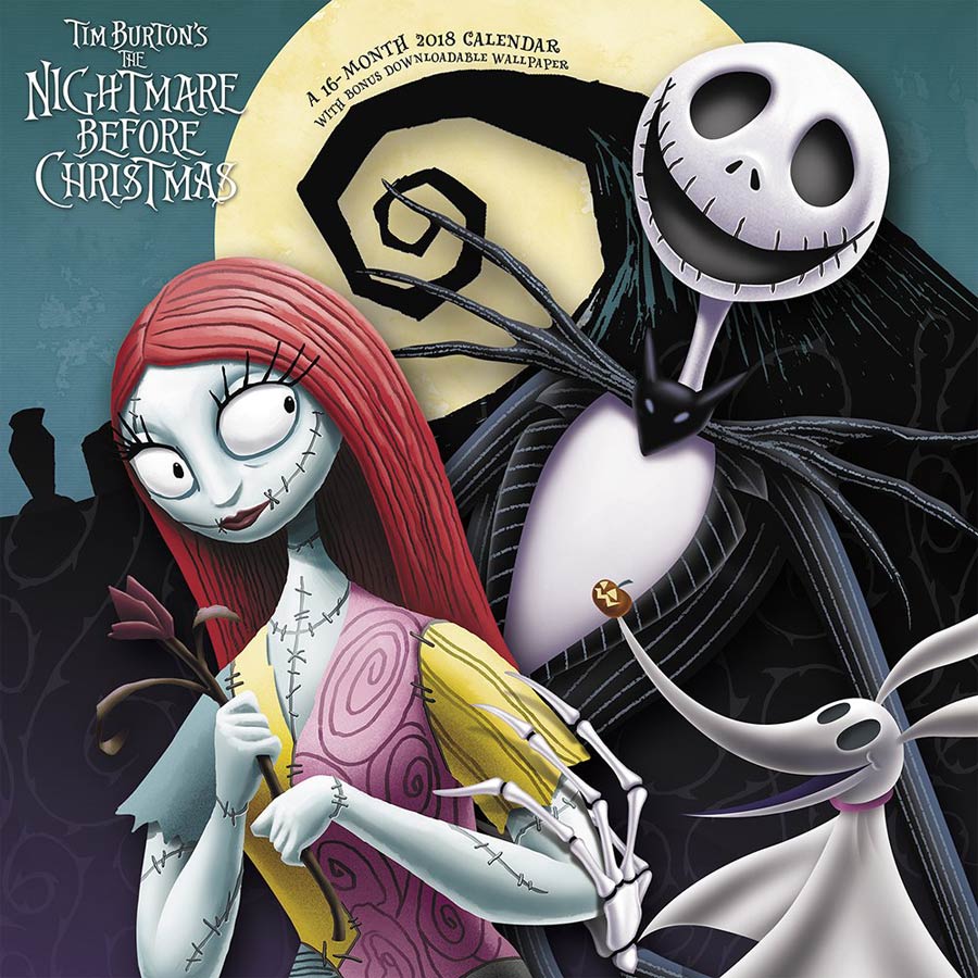 Nightmare Before Christmas 2018 12x12-inch Wall Calendar