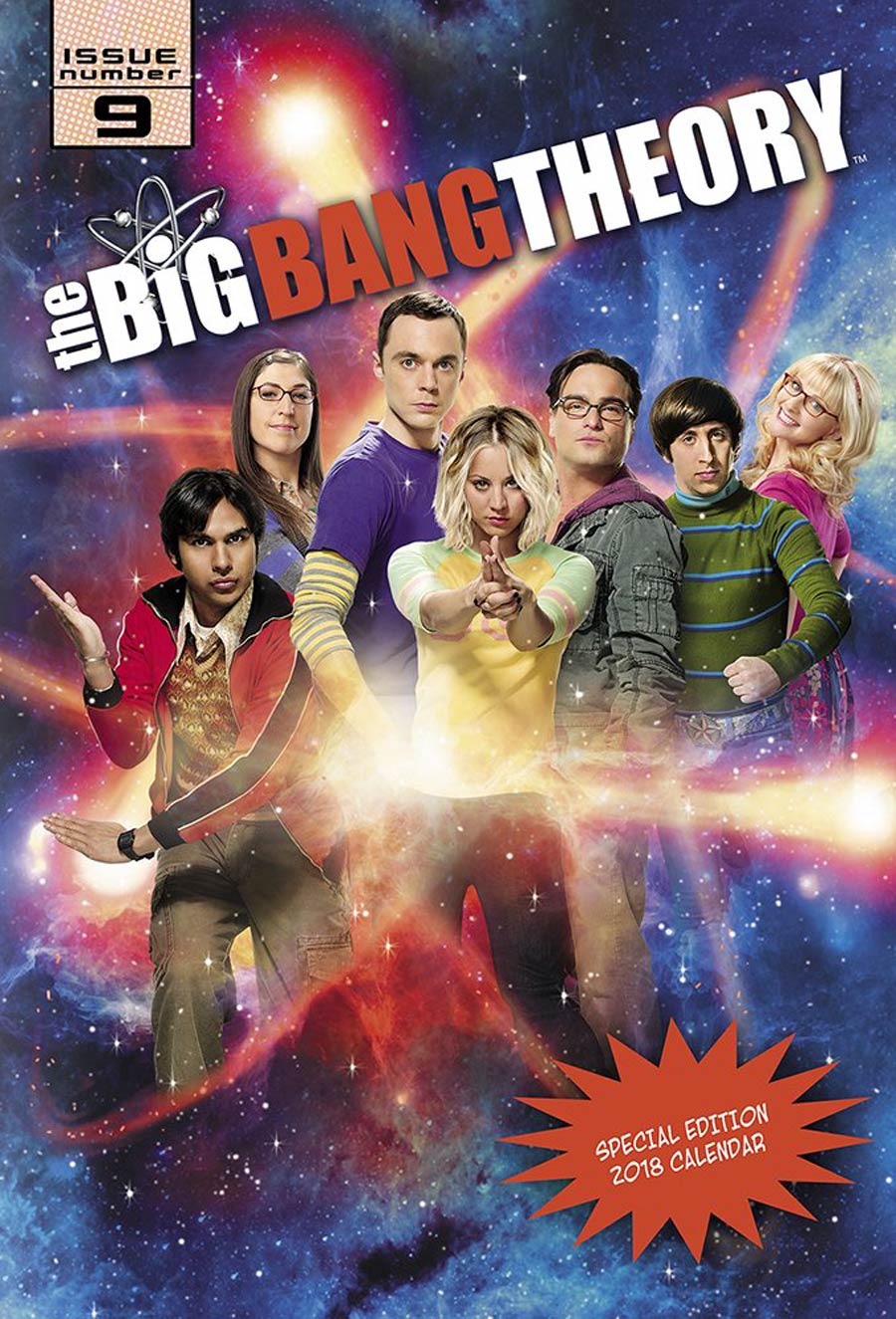 Big Bang Theory 2018 9x14-inch Wall Calendar