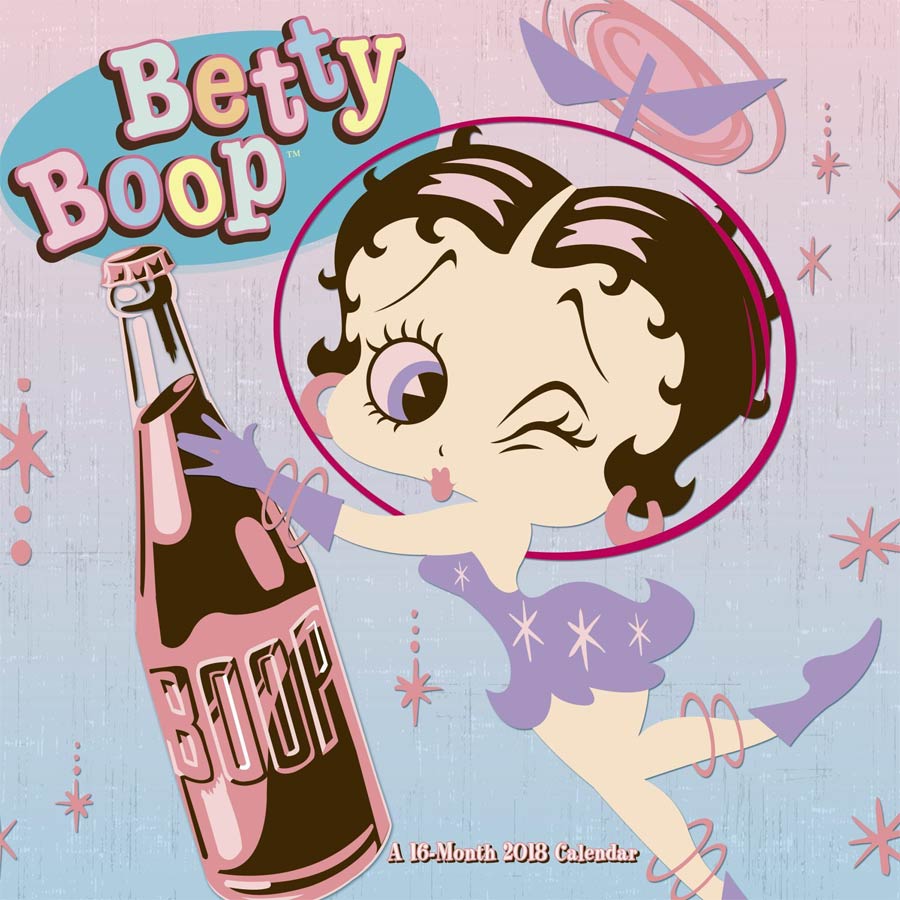 Betty Boop Space 2018 12x12-inch Wall Calendar