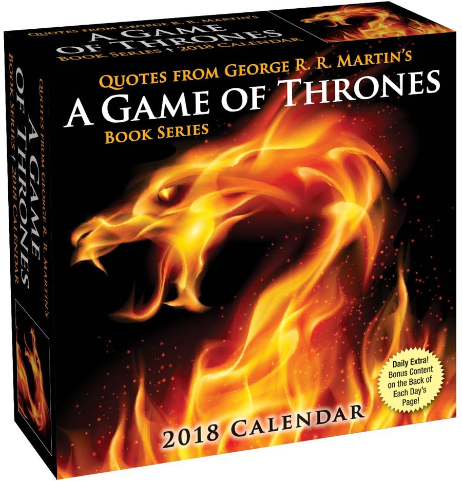 Game Of Thrones Book Series 2018 6x5-inch Page-A-Day Calendar