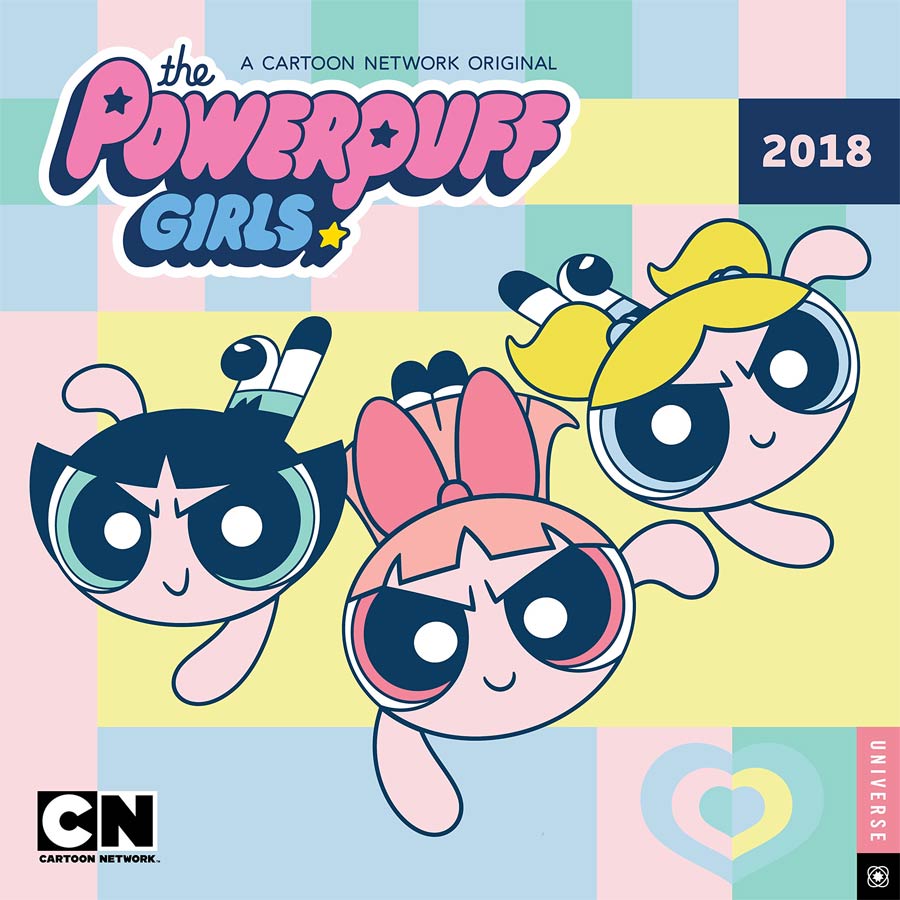 PowerPuff Girls 2018 12x12-inch Wall Calendar
