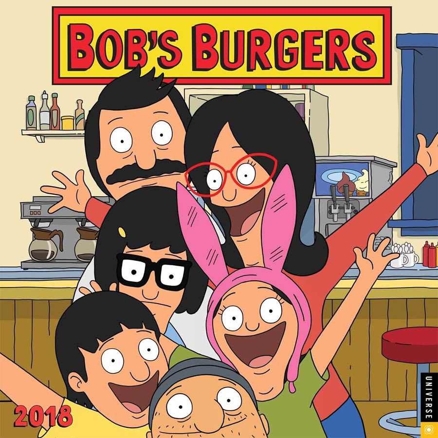 Bobs Burgers 2018 12x12-inch Wall Calendar