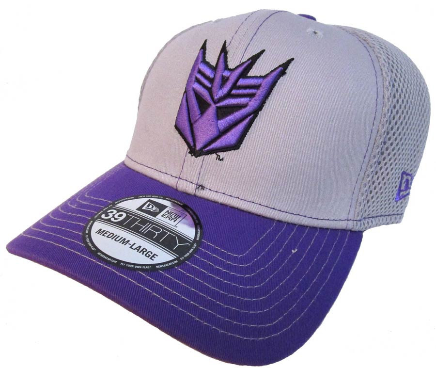 Transformers Decepticon 2 Tone Neo Grey 3930 Flex Fit Cap ML