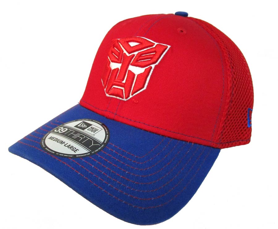 Transformers Autobot 2 Tone Neo Red 3930 Flex Fit Cap ML