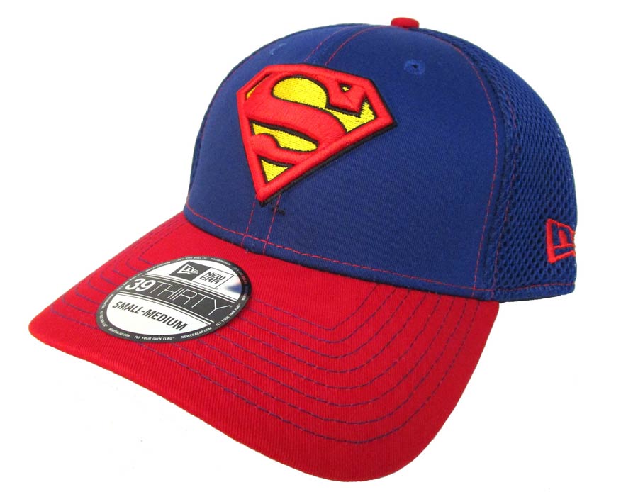 Superman 2 Tone Neo Blue 3930 Flex Fit Cap SM