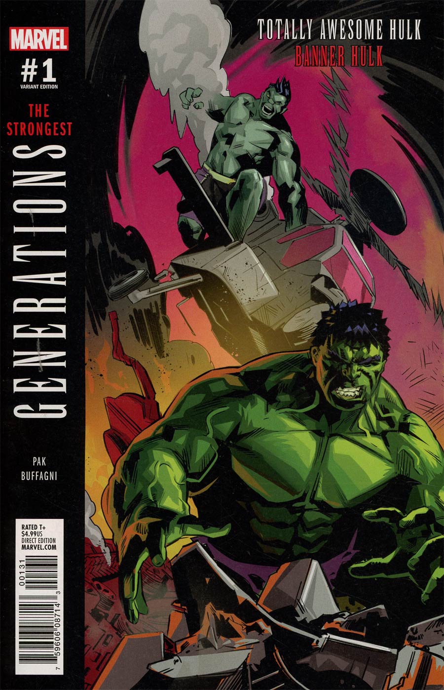 Generations Banner Hulk & Totally Awesome Hulk #1 Cover D Incentive Matteo Buffagni Variant Cover