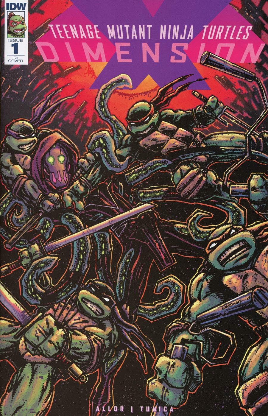 Teenage Mutant Ninja Turtles Dimension X #1 Cover C Incentive Kevin Eastman Variant Cover