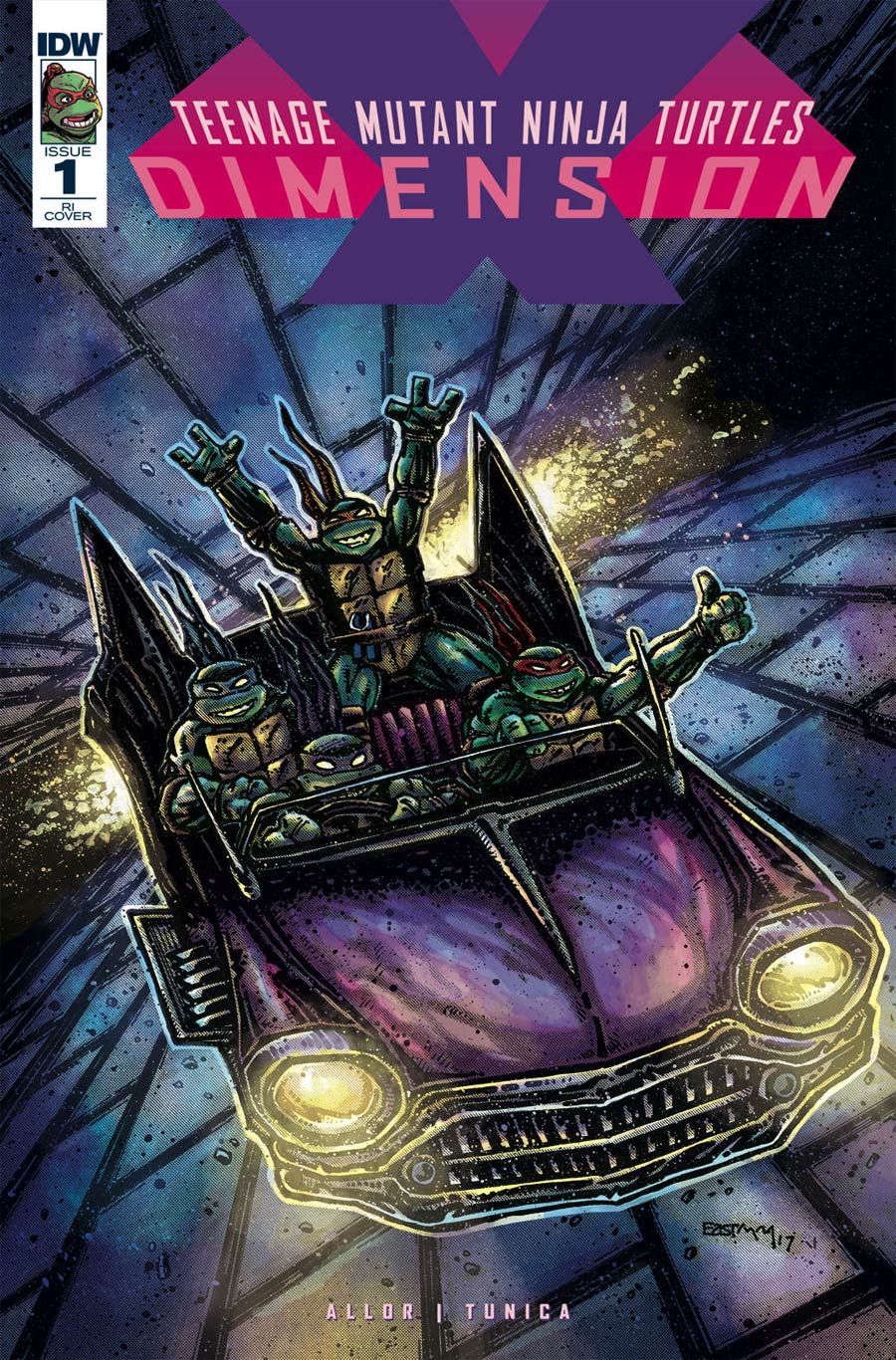 Teenage Mutant Ninja Turtles Dimension X #1 Cover D Incentive Ultra-Limited Kevin Eastman Variant Cover