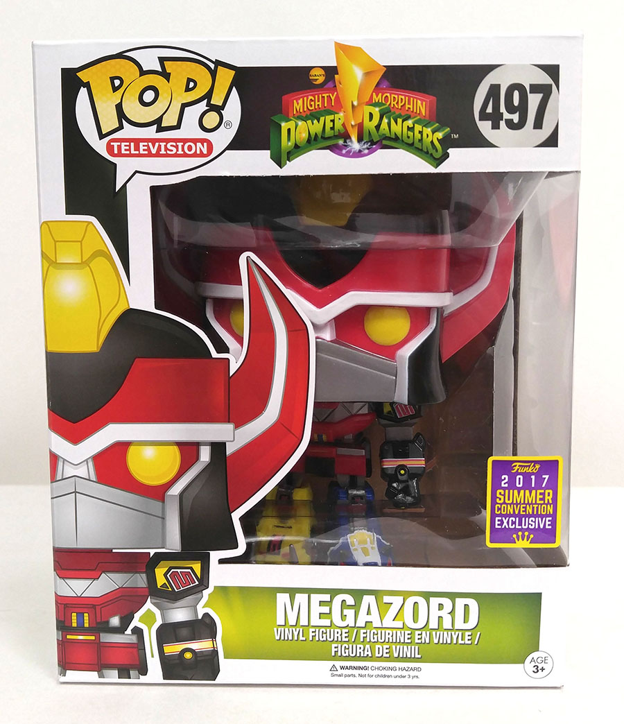 POP Television 497 Mighty Morphin Power Rangers Megazord SDCC 2017 Exclusive 6-Inch Vinyl Figure (Limit 1 per customer)