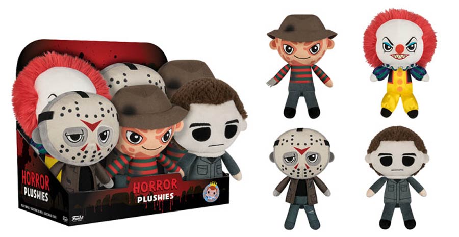 Horror 7-Inch Plush 6-Piece Assortment Case