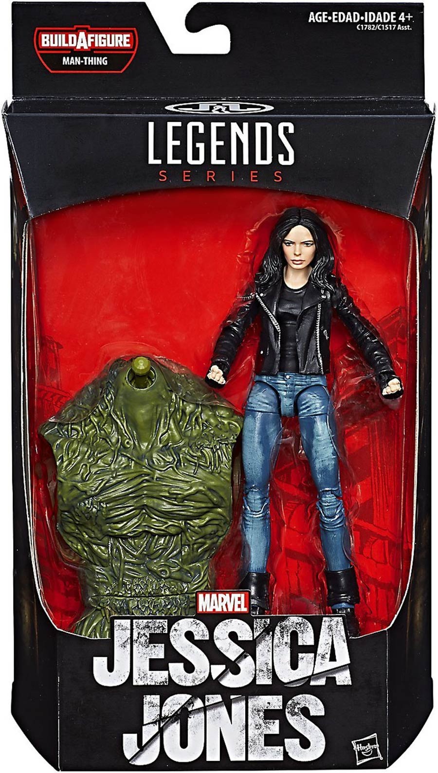 Marvel Knights Legends 6-Inch Action Figure - Jessica Jones (Netflix Series) With Man-Thing Build-A-Figure Part