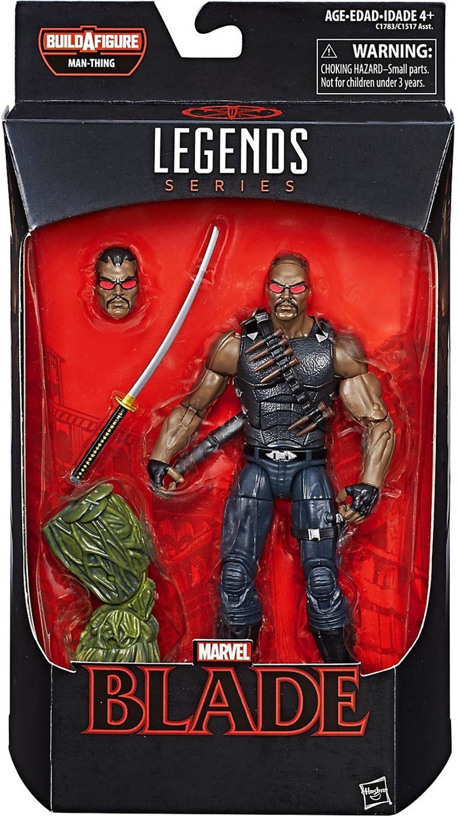 Marvel Knights Legends 6-Inch Action Figure - Blade With Man-Thing Build-A-Figure Part