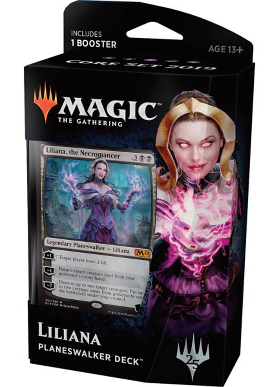 Magic The Gathering Core Set 2019 Planeswalker Deck - Liliana