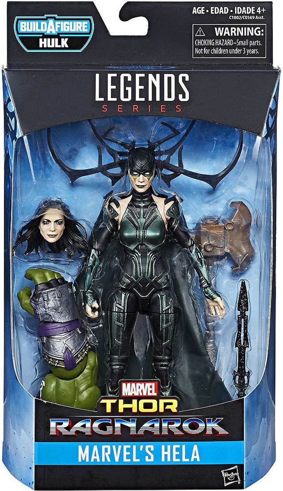 Thor Legends 6-Inch Action Figure - Thor Ragnarok Hela With Hulk Build-A-Figure Part