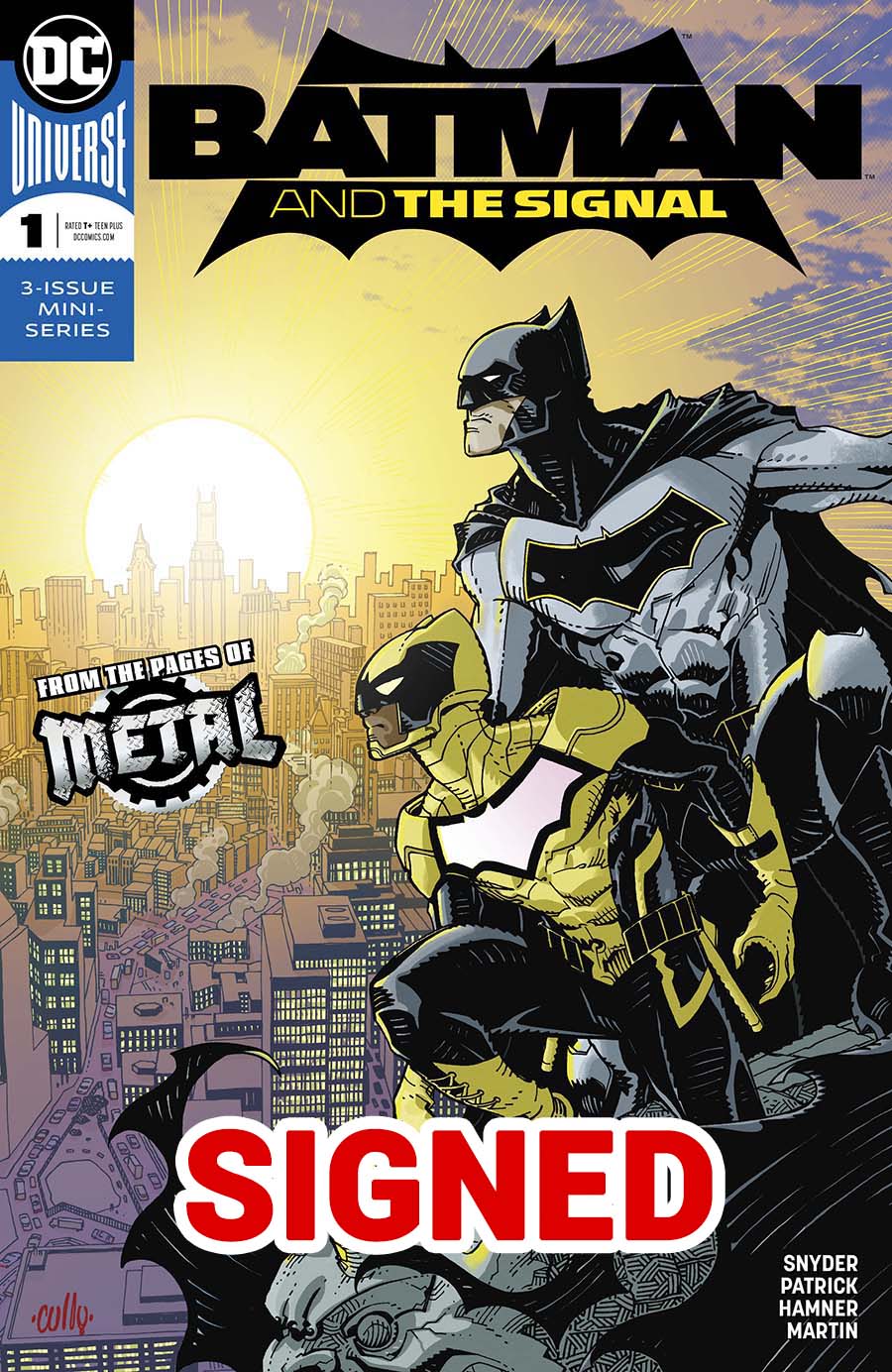 Batman And The Signal #1 Cover D Regular Cully Hamner Cover Signed By Scott Snyder & Tony Patrick (Dark Nights Metal Tie-In)