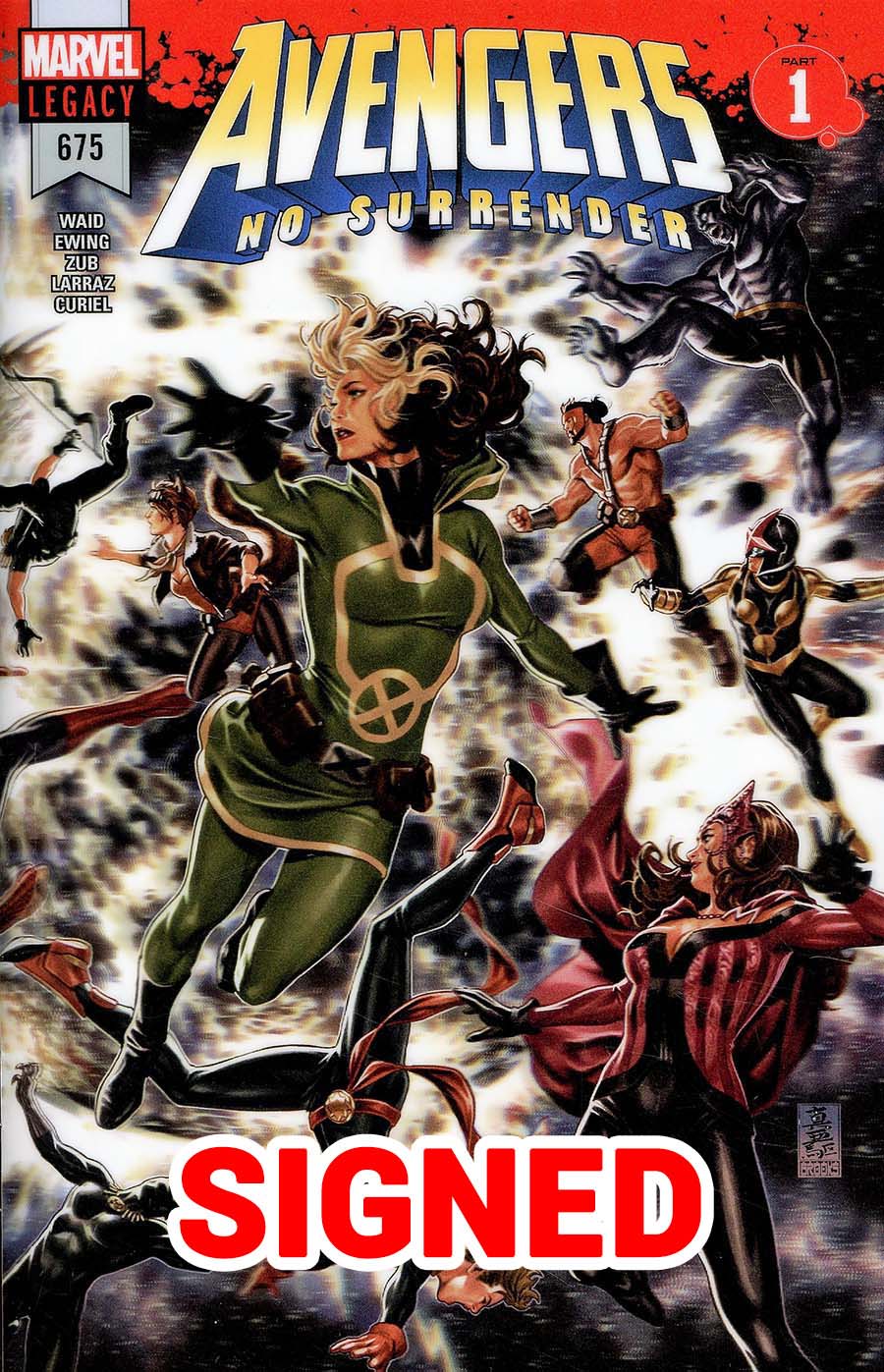 Avengers Vol 6 #675 Cover M Regular Mark Brooks 3D Lenticular Wraparound Cover Signed By Jim Zub (No Surrender Part 1)