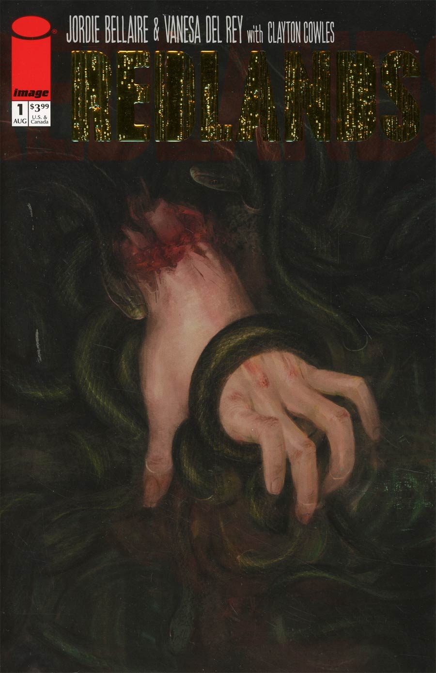 Redlands #1 Cover B Incentive Retailer Appreciation Gold Foil Variant Cover