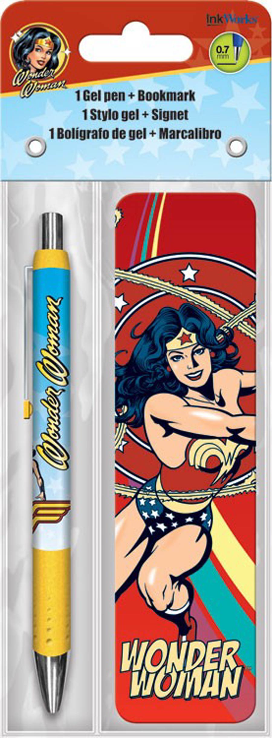 Wonder Woman Gel Pen And Bookmark