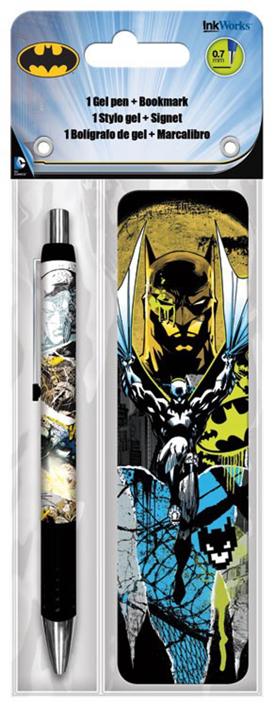 Batman Gel Pen And Bookmark